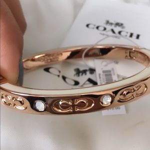 Rose gold coach bracelet